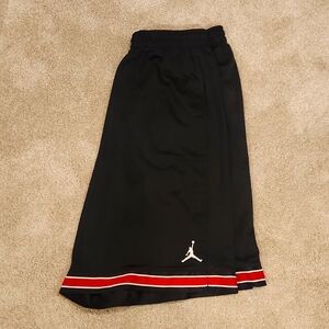 Nike Jordan Mens Mesh Shorts Black/Red 3XL